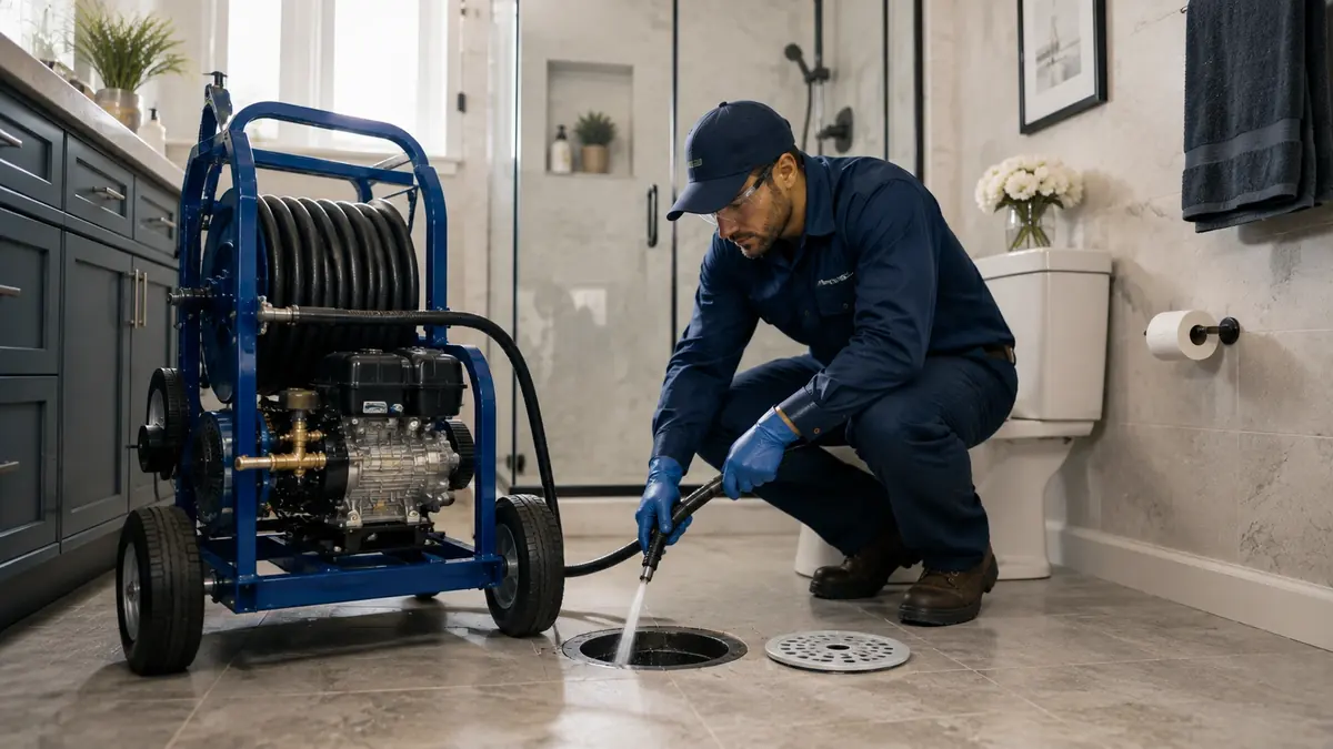 Bathroom Drain Hydro Jetting in Indian Wells