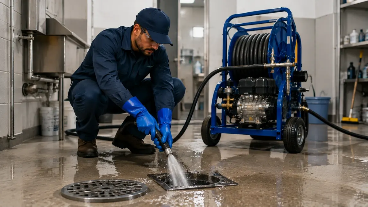 Floor Drain Hydro Jet Cleaning in Indian Wells