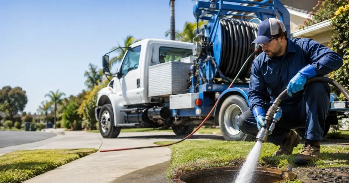 Hydro jet sewer cleaning Indian Wells