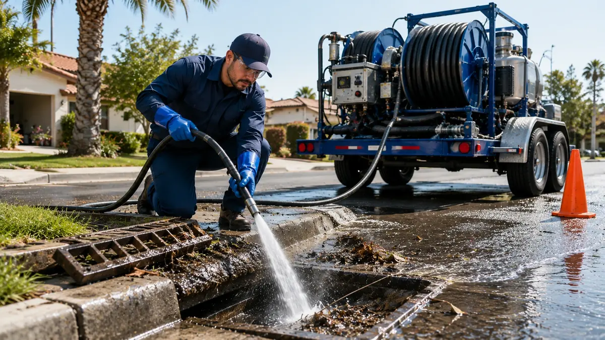 Storm Drain Hydro Jet Cleaning in Indian Wells